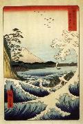Hiroshige, Ando Fuji from the Gulf of Suruga oil on canvas
